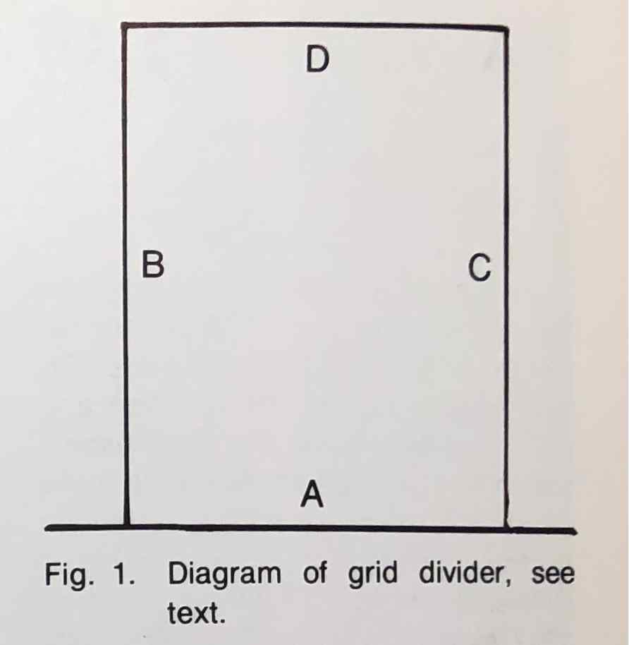 Diagram of grid divider, see text